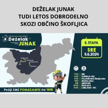 DEŽELAK JUNAK TUDI LETOS SKOZI OBČINO ŠKOFLJICA